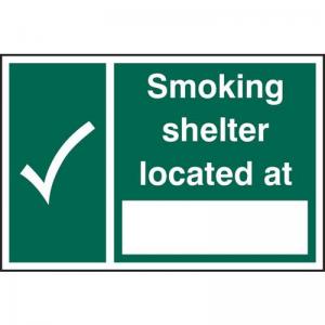 Smoking Shelter Located At  - 1.2mm Recyclable Pp 300 X 200mm 422294