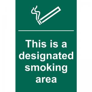 This Is A Designated Smoking Area - Sapp 200 X 300mm 422296