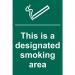 This Is A Designatedsmoking Area - Sapp (200 X 300 Mm) 422296