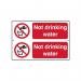 Not Drinking Watersapp (300 X 100 Mm) Pack of 2 422298