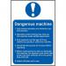 Dangerous Machine (safetyinformation) - Sapp (200 X 300 Mm) 422368
