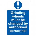 Grinding Wheels Must Be Changedby Authorised Personnel - Sapp (200 X 300 Mm) 422369