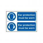 Ear Protection Mustbe Worn - Sapp (300 X 100 Mm) Pack of 2 422377