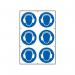 Ear Protection Symbolssapp (100 X 100 Mm) Pack of 6 422378