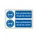Eye Protection Mustbe Worn - Sapp (300 X 100 Mm) Pack of 2 422380