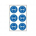 Eye Protection Symbolssapp (100 X 100 Mm) Pack of 6 422381