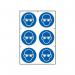 Eye Protection Symbolssapp (100 X 100 Mm) Pack of 6 422381