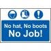 No Hat, No Boots,no Job - Sapp (300 X 200 Mm) 422383