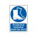 Protective Footwear Mustbe Worn - Sapp (200 X 300 Mm) 422385