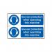 Use Ear Protectors When Operatingthis Machine - Sapp (300 X 100 Mm) Pack of 2 422387