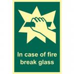 in Case of Fire Breakglass - Phs (100 X 150 Mm) 422434