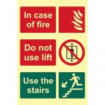 in Case of Fire Do Not Uselift Use The Stairs - Phs (200 X 300 Mm) 422436
