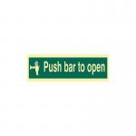 Push Bar to Open- Photolum. (300 X 100 Mm) 422442