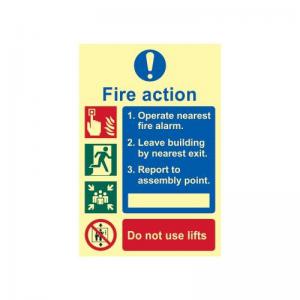 Fire Action Procedure - Phs 200 X 300mm 422456