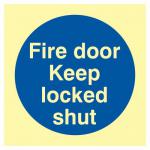 Fire Door Keep Lockedshut - Pho (100 X 100 Mm) 422460