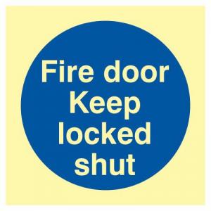 Fire Door Keep Locked Shut - Phs 100 X100mm 422461