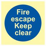 Fire Escape Keepclear - Phs (100 X 100 Mm) 422464