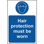Hair Protection Mustbe Worn - 1.2 mm Recyclable Pp (200 X 300 Mm) 422495