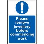Please Remove Jewellery Beforecommencing Work - 1.2 mm Recyclable Pp (200 X 300 Mm) 422509