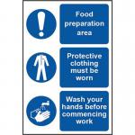 This Is A Food Production Area protective Clothing Must Be - Sav (200 X 300 Mm) 422529