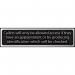 Callers Will Only Be Allowedaccess.. - Chr (200 X 50 Mm) 422566