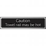 Caution Towel Railmay Be Hot - Chr (200 X 50 Mm) 422569