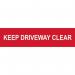 Keep Driveway Clear- Sapp (200 X 50 Mm) 422595