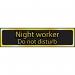 Night Worker Do Notdisturb - Pol (200 X 50 Mm) 422615