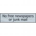 No Free Newspapers Orjunk Mail - Sse (200 X 50 Mm) 422620