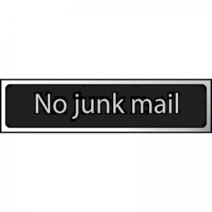 No Junk Mail - Chr 200 X 50mm 422627