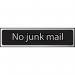 No Junk Mail - Chr (200 X 50 Mm) 422627