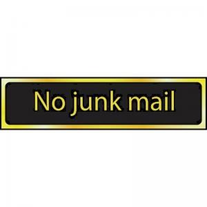 No Junk Mail - Pol 200 X 50mm 422628