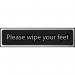 Please Wipe Yourfeet - Chr (200 X 50 Mm) 422662