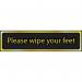 Please Wipe Yourfeet - Pol (200 X 50 Mm) 422664