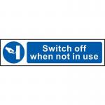 Switch Off When Notin Use - Sapp (200 X 50 Mm) 422714