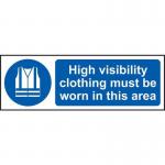 High Visibility Clothing Mustbe Worn in This Area - Sav (300 X 100 Mm) 422732