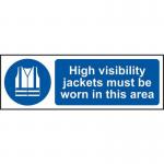 High Visibility Jackets Mustbe Work in This Area - 1.2 mm Recyclable Pp (600 X 200 Mm) 422734