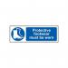 Protective Footwear Mustbe Worn - 1.2 mm Recyclable Pp (600 X 200 Mm) 422744