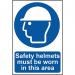 Safety Helmets Must Be Wornin This Area - Correx (200 X 300 Mm) 422751