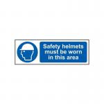 Safety Helmets Must Be Wornin This Area - Sav (300 X 100 Mm) 422758