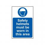 Safety Helmets Must Be Wornin This Area - Sav (400 X 600 Mm) 422759