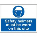 Safety Helmets Must Be Wornon This Site - 1.2 mm Recyclable Pp (600 X 450 Mm) 422761