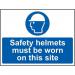 Safety Helmets Must Be Wornon This Site - Sav (600 X 450 Mm) 422762