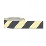 80 mm X 10 m Black Chevronphotoluminescent Tape 422772