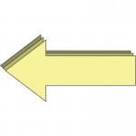 Anti Slip Floor Arrow Photoluminescentfloor Marking - (65 X 55 Mm) 422777