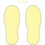 Photoluminescent Anti-slipfoot Prints - (90 X 240 Mm) 422780