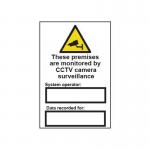 These Premises Are Monitored By Cctv Camera Surveillance - Sapp (200 X 300mm) 422786