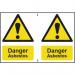 Danger Asbestossapp (150 X 200 Mm) Pack of 4 422802