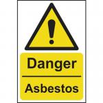 Danger Asbestos- 1.2 mm Recyclable Pp (200 X 300 Mm) 422803