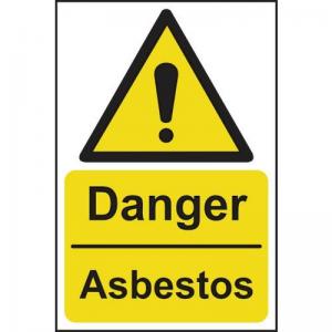 Danger Asbestos - 1.2mm Recyclable Pp 400 X 600mm 422805